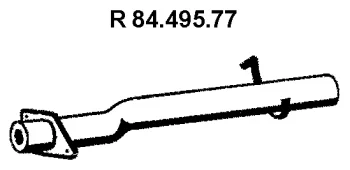 84.495.77 EBERSPÄCHER Труба глушителя (фото 1)