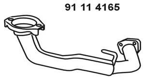 91 11 4165 EBERSPÄCHER Труба глушителя (фото 1)
