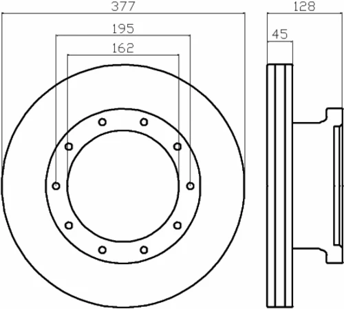 CVD543 DON Тормозной диск (фото 2)
