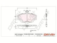 DP1010.10.0539 Dr!ve+ Комплект тормозных колодок, дисковый тормоз (фото 2)