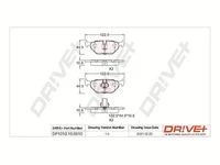 DP1010.10.0810 Dr!ve+ Комплект тормозных колодок, дисковый тормоз (фото 2)