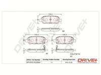 DP1010.10.0064 Dr!ve+ Комплект тормозных колодок, дисковый тормоз (фото 2)
