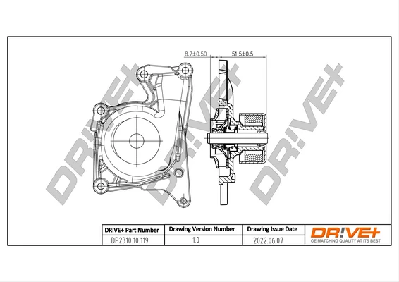 DP2310.10.119 Dr!ve+ Водяной насос, охлаждение двигателя (фото 2)