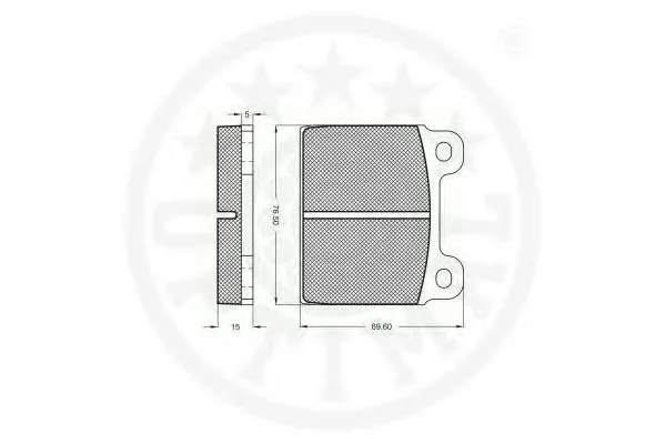 2111 OPTIMAL Тормозные колодки (фото 2)