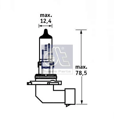 11.84140 DT Spare Parts Лампа накаливания, противотуманная фара (фото 7)