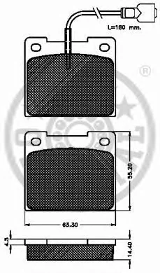 5151 OPTIMAL Тормозные колодки (фото 1)