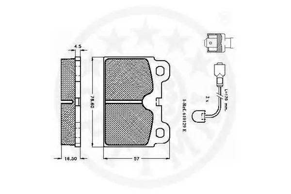 9255 OPTIMAL Тормозные колодки (фото 2)