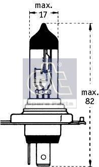 9.78104 DT Spare Parts Лампа накаливания, основная фара (фото 6)