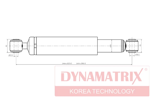 DSA343319 DYNAMAX Амортизатор (фото 2)
