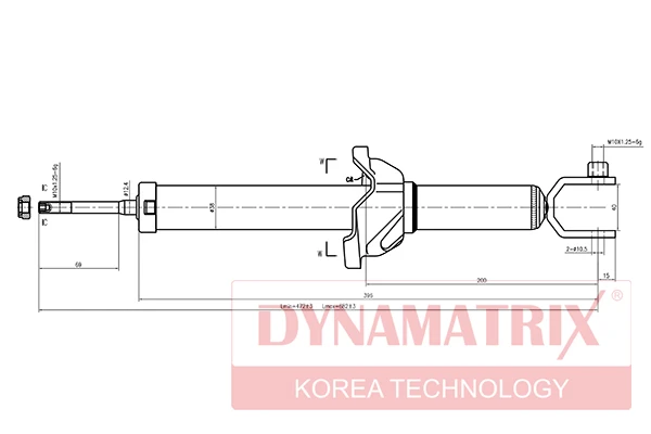 DSA341173 DYNAMAX Амортизатор подвески газонаполненный (фото 2)