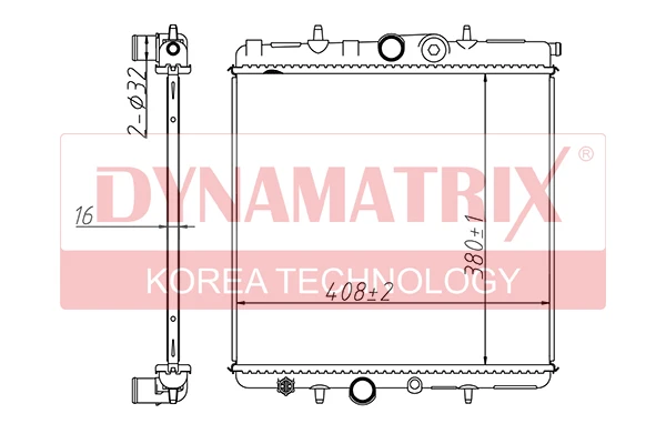 DR63708A DYNAMAX Радиатор охлаждения (фото 2)