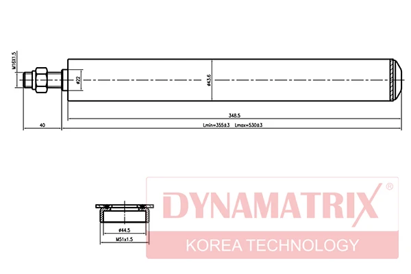 DSA665063 DYNAMAX Амортизатор (фото 1)