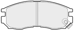 BRP0914 EEC Комплект тормозных колодок, дисковый тормоз (фото 1)