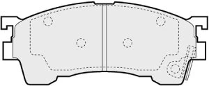 BRP0765 EEC Комплект тормозных колодок, дисковый тормоз (фото 1)