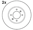15121/2 MAPCO Тормозной диск (фото 1)