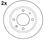 15414/2 MAPCO Тормозной диск (фото 1)