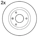 15422/2 MAPCO Тормозной диск (фото 1)