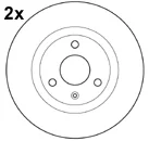 15423/2 MAPCO Тормозной диск (фото 1)