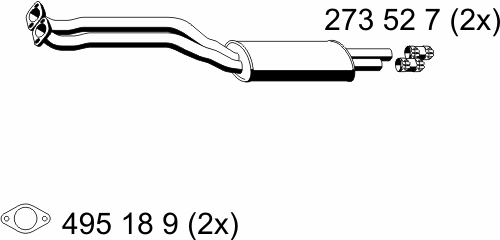 284011 ERNST Предглушитель выхлопных газов (фото 2)