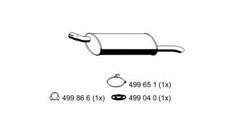 042161 ERNST Глушитель выхлопных газов конечный (фото 2)