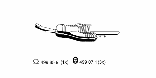 055130 ERNST Глушитель выхлопных газов конечный (фото 2)