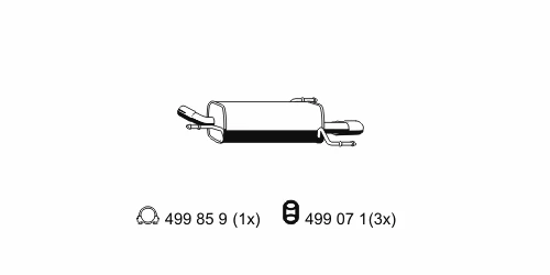 011235 ERNST Глушитель выхлопных газов конечный (фото 2)