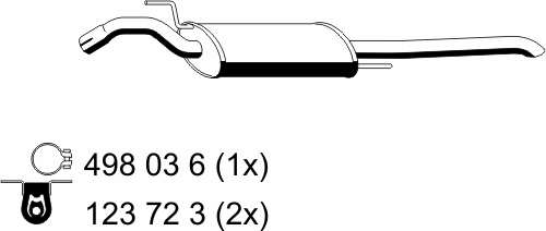 143035 ERNST Глушитель выхлопных газов конечный (фото 2)