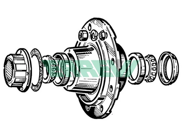 713767 ERREVI Ступица в сборе с подшипниками ror tm (фото 1)
