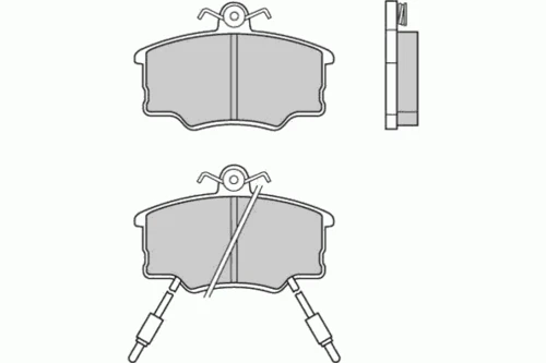 12-0339 E.T.F. Комплект тормозных колодок, дисковый тормоз (фото 2)