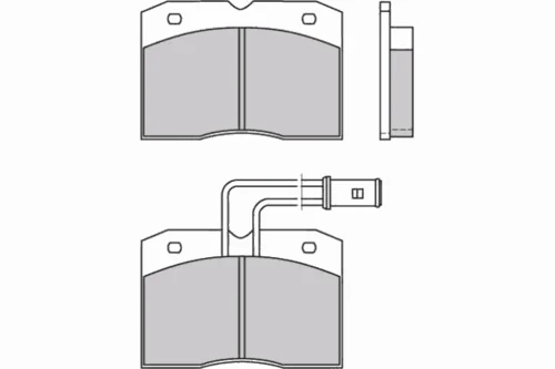 12-0363 E.T.F. Комплект тормозных колодок, дисковый тормоз (фото 2)