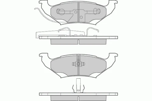 12-1223 E.T.F. Комплект тормозных колодок, дисковый тормоз (фото 2)