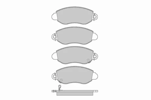 12-0887 E.T.F. Комплект тормозных колодок, дисковый тормоз (фото 2)