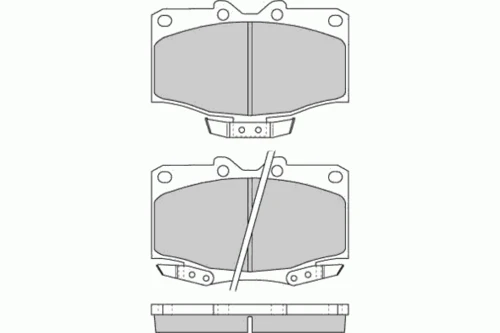 12-0725 E.T.F. Комплект тормозных колодок, дисковый тормоз (фото 2)