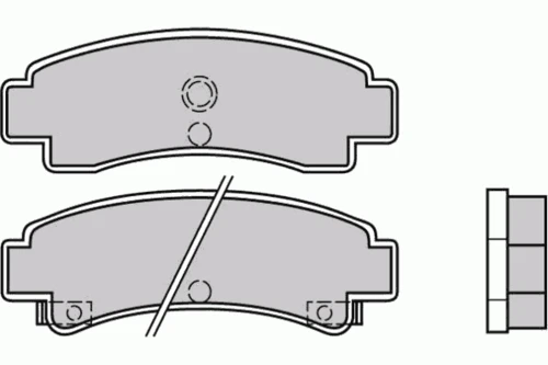 12-0442 E.T.F. Комплект тормозных колодок, дисковый тормоз (фото 2)