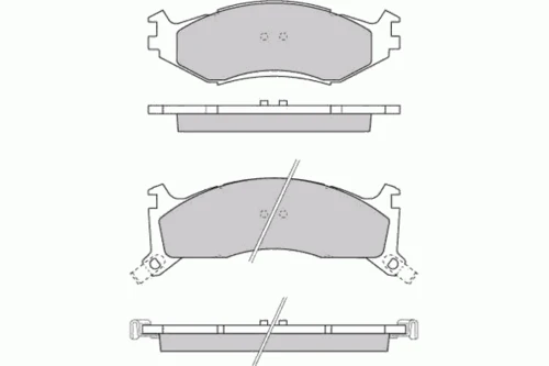 12-0739 E.T.F. Комплект тормозных колодок, дисковый тормоз (фото 2)