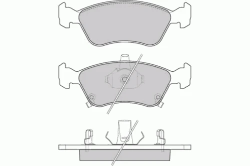 12-0814 E.T.F. Комплект тормозных колодок, дисковый тормоз (фото 2)