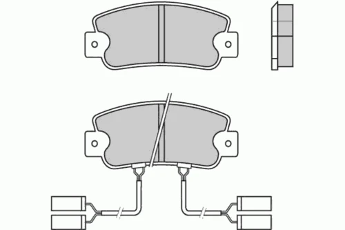 12-0336 E.T.F. Комплект тормозных колодок, дисковый тормоз (фото 2)