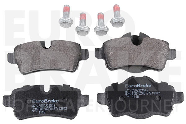 5502221543 EUROBRAKE Комплект тормозных колодок, дисковый тормоз (фото 2)