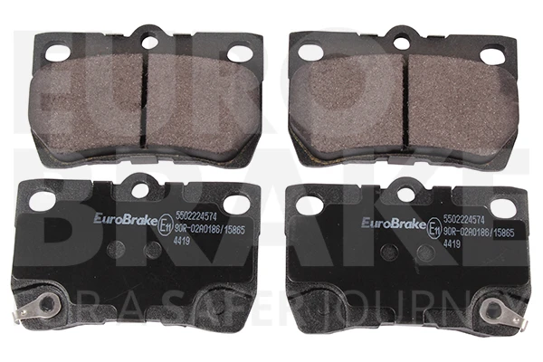 5502224574 EUROBRAKE Комплект тормозных колодок, дисковый тормоз (фото 2)