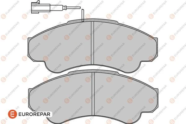 1617279380 EUROREPAR Комплект тормозных колодок, дисковый тормоз (фото 2)