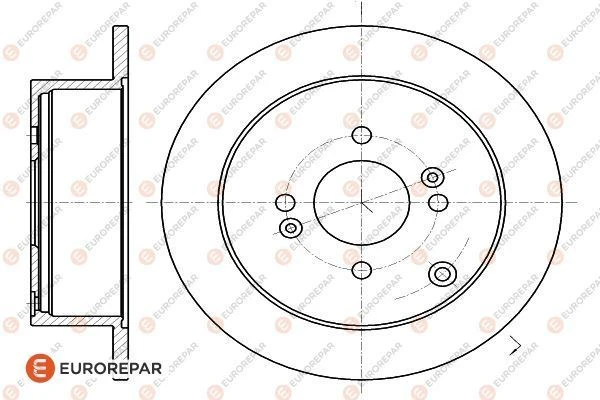1622805780 EUROREPAR Тормозной диск (фото 3)