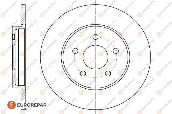 1618875380 EUROREPAR Тормозной диск (фото 3)