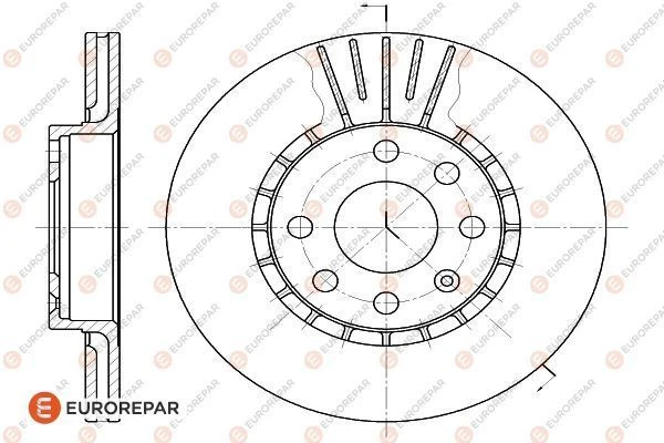 1618883980 EUROREPAR Тормозной диск (фото 2)
