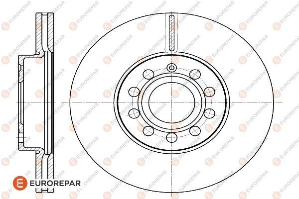 1618879280 EUROREPAR Тормозной диск (фото 3)