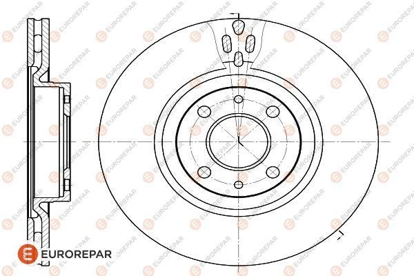 1618877980 EUROREPAR Тормозной диск (фото 2)