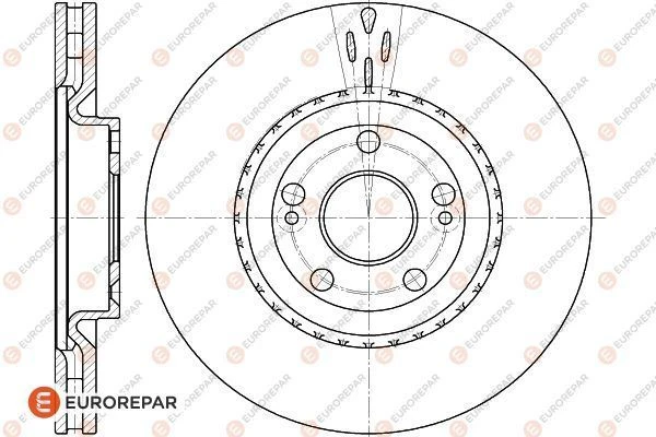 1618878180 EUROREPAR Тормозной диск (фото 2)