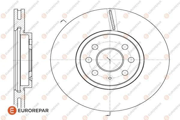 1618887380 EUROREPAR Тормозной диск (фото 2)
