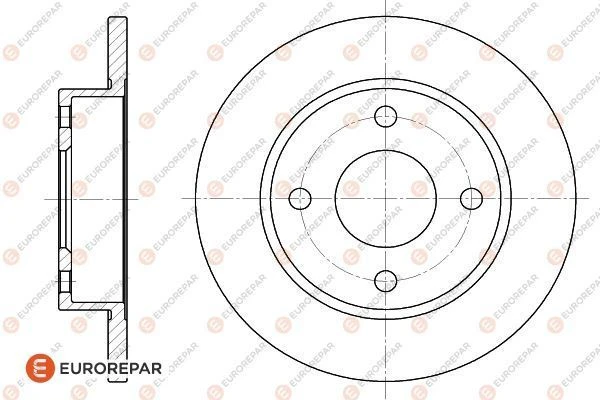 1618867480 EUROREPAR Тормозной диск (фото 1)