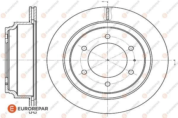 1622815480 EUROREPAR Тормозной диск (фото 2)