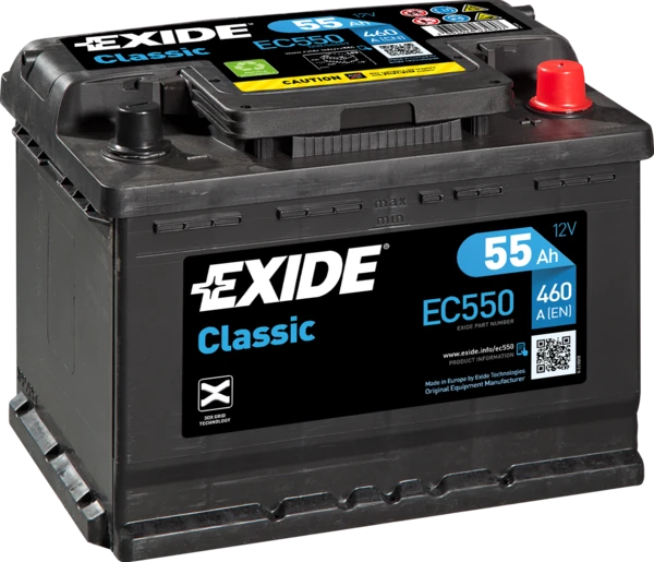 EC550 EXIDE Стартерная аккумуляторная батарея (фото 4)